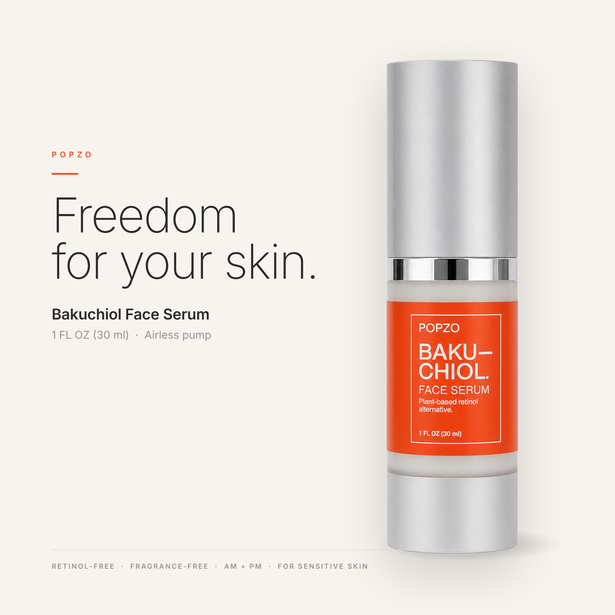 POPZO Bakuchiol Face Serum